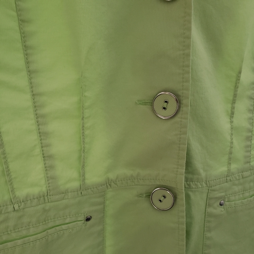 Biaggini Women's Lime Green Light Weight Spring Blazer - Picture 5 of 14